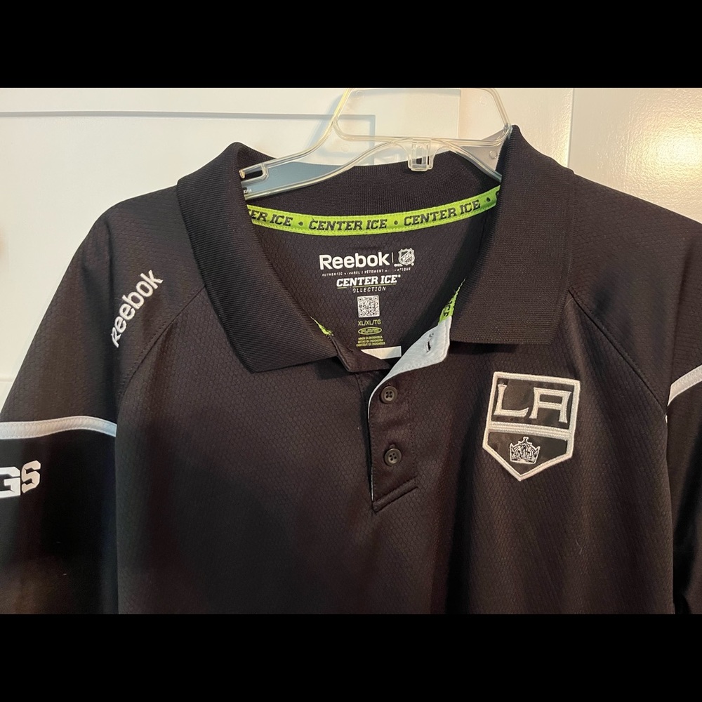Reebok L.A. Kings quick dry Polo shirt XL excellent Condition